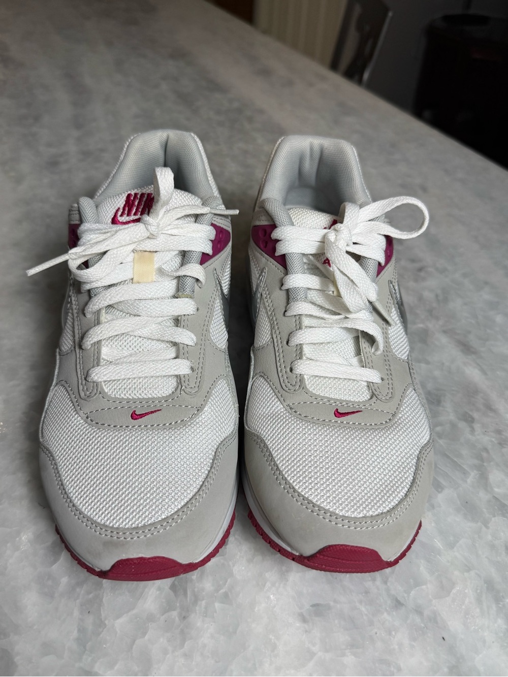 Nike Air Max Correlate White Gray Pink Retro Runner Sneakers